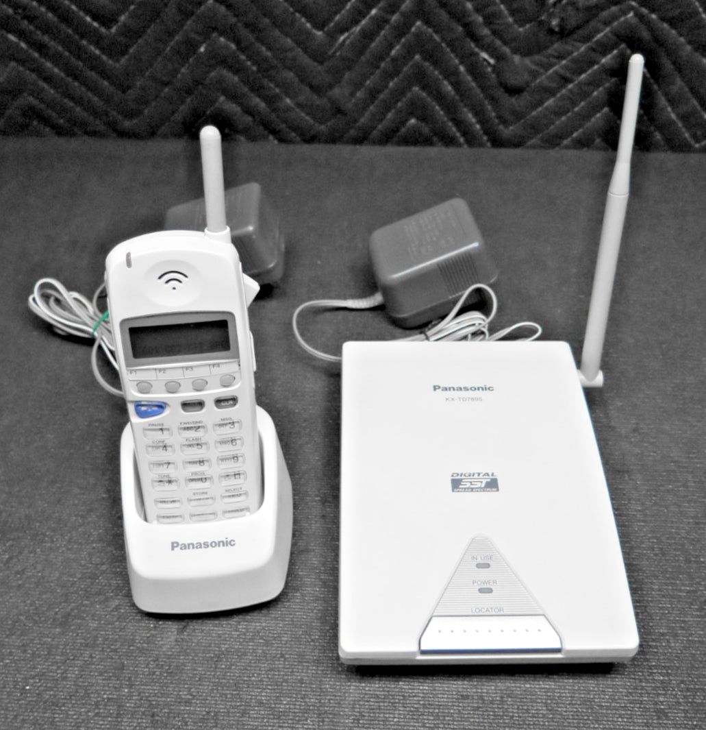 Panasonic KX-TD7895 Cordless Phone (White)