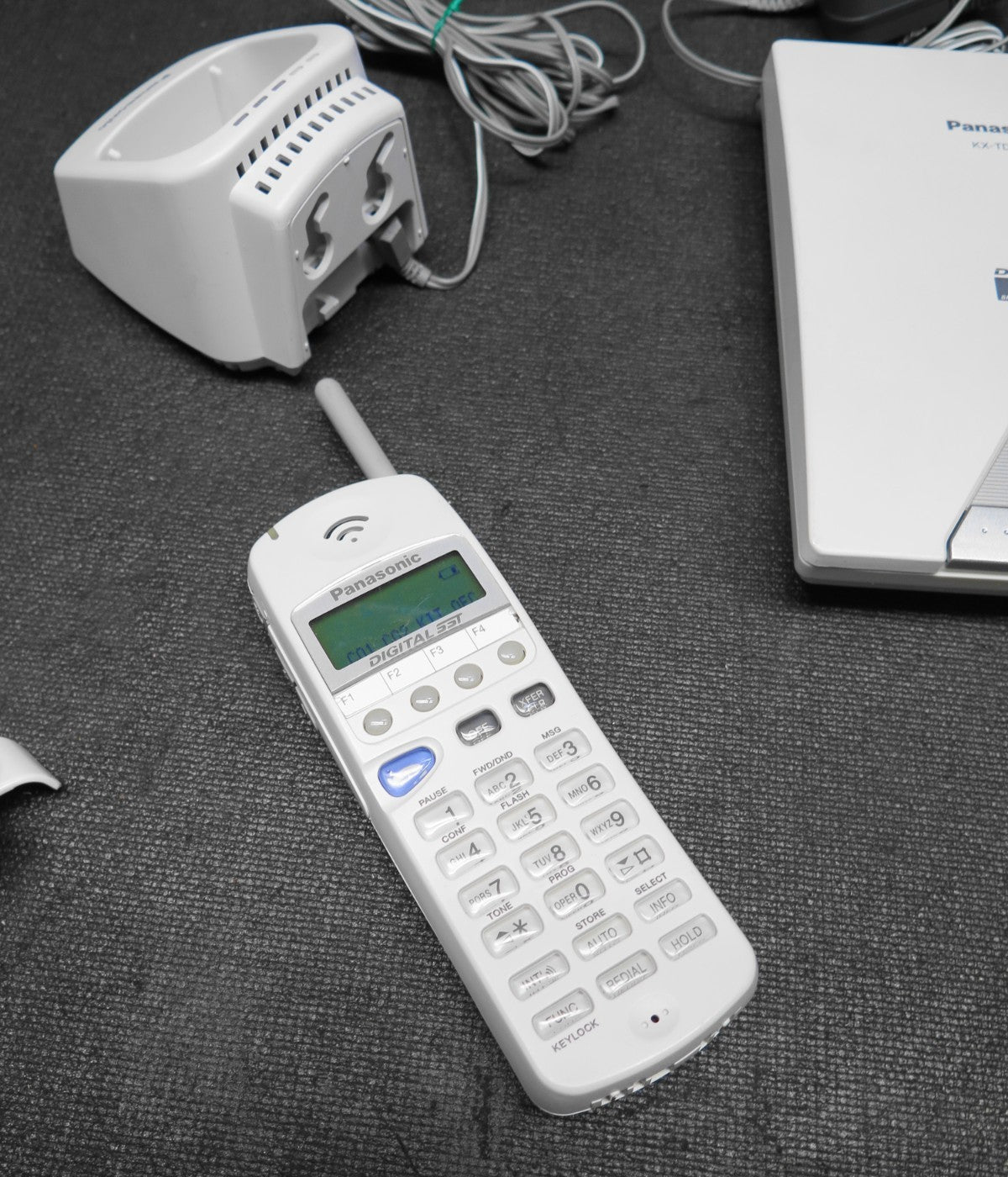 Panasonic KX-TD7895 Cordless Phone (White)