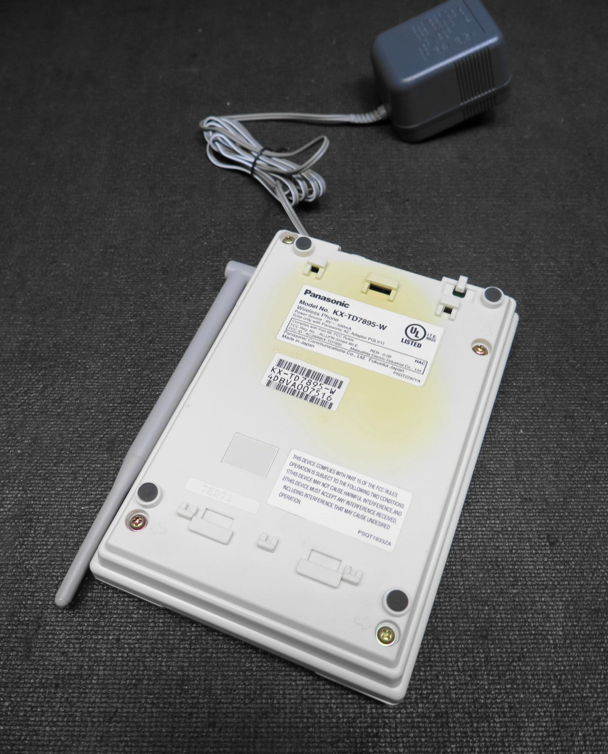 Panasonic KX-TD7895 Cordless Phone (White)