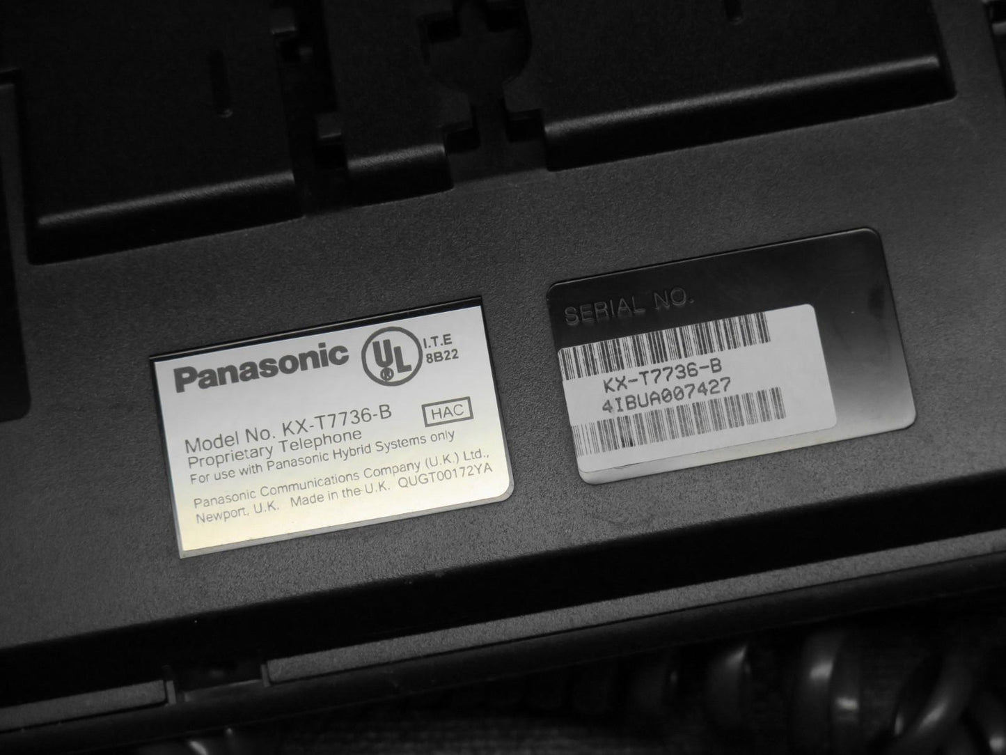 Panasonic KX-T7736 24-Button Display Phone (Black)