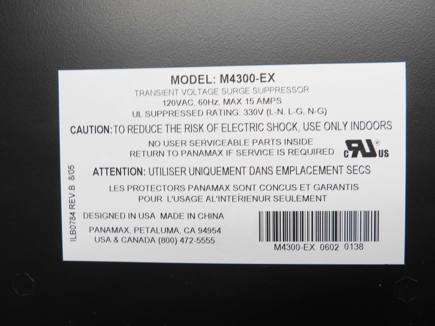 Panamax M4300-PM Home Theater Power Line Conditioner and Surge Protector