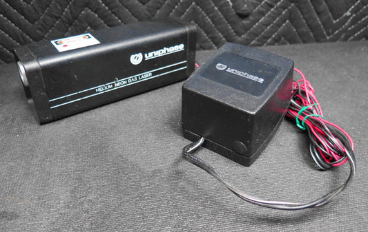 Uniphase Helium Neon Gas Laser 1507-0 Novette w/ Uniphase power supply