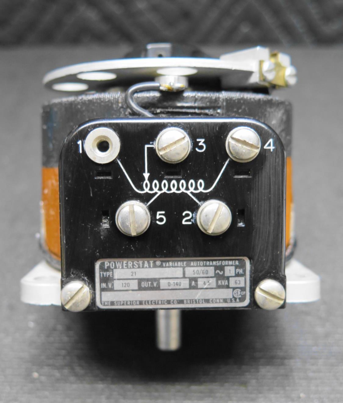 Powerstat 21 Variable Autotransformer 0-140V 5A