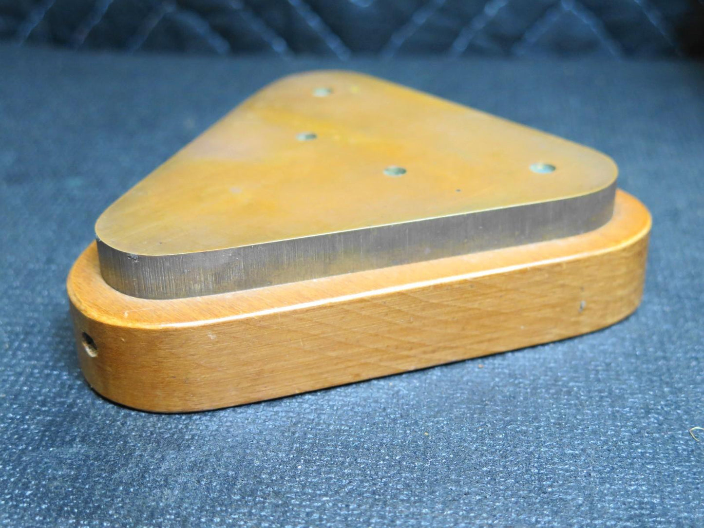 Vibroplex Brass Racer BASE ONLY - Vintage Ham Radio Telegraph Key (SN 03667)