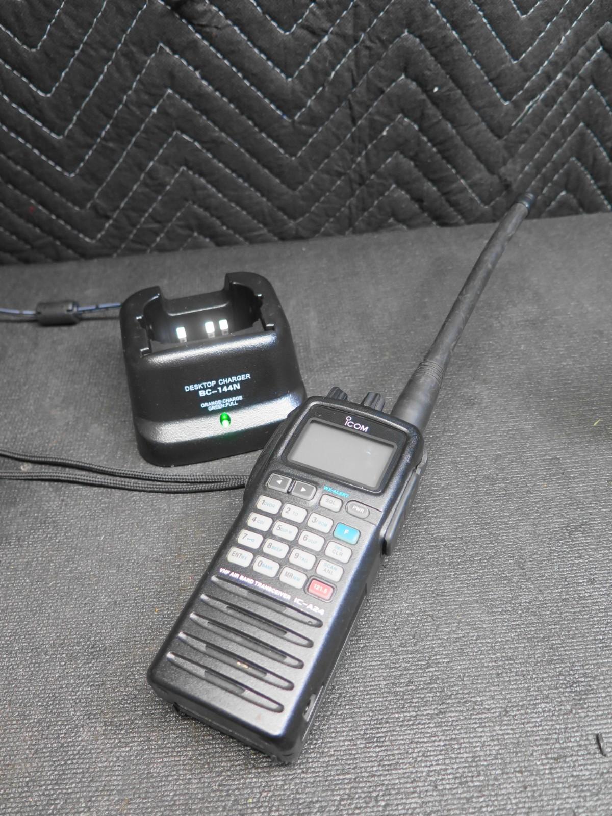 ICOM IC-A24 VHF Air Band Transceiver Aviation Handheld Radio w/Charger