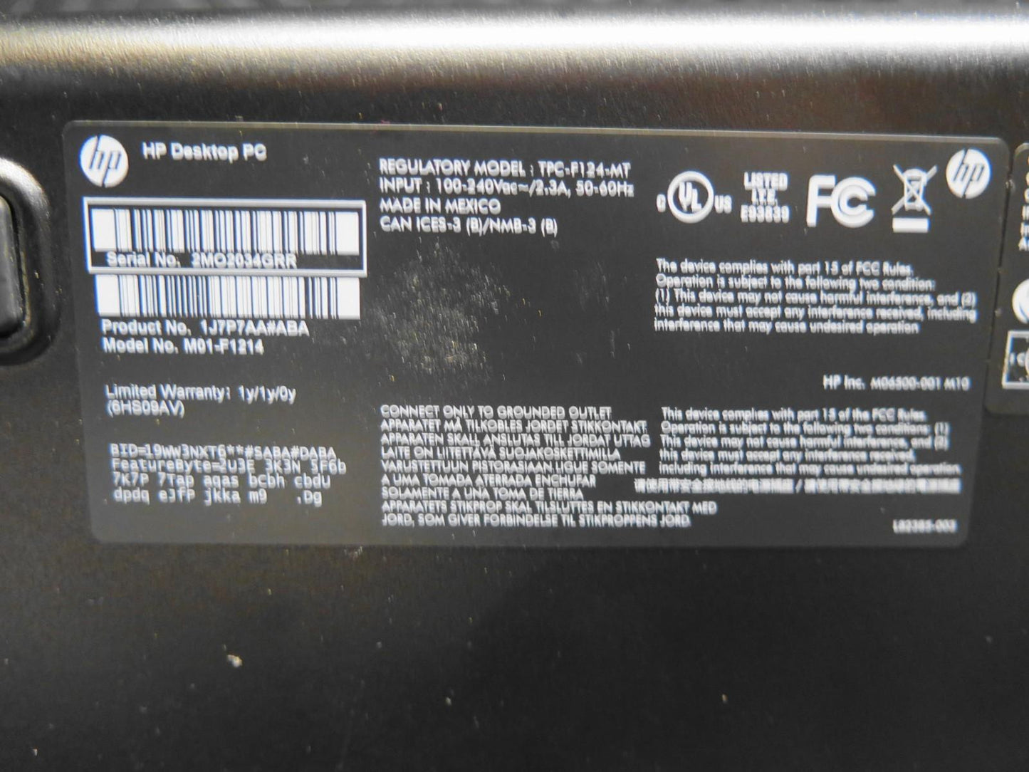 HP M01-F1214 AMD Ryzen 3, 8GB RAM, 256GB NVMe, 512MB Radeon GFX, Keyboard Win 11