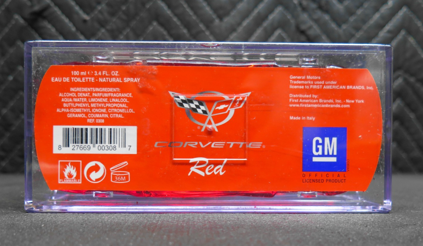 OFFICIAL OEM GM CORVETTE RED Cologne FOR MEN - FULL - Italy
