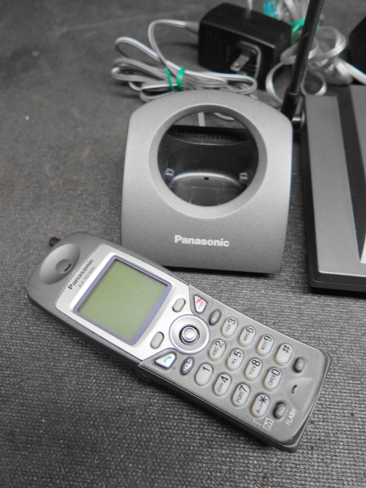 Panasonic KX-TD7896 Cordless Phone w/ New Battery - Gray  -  Ready to install.