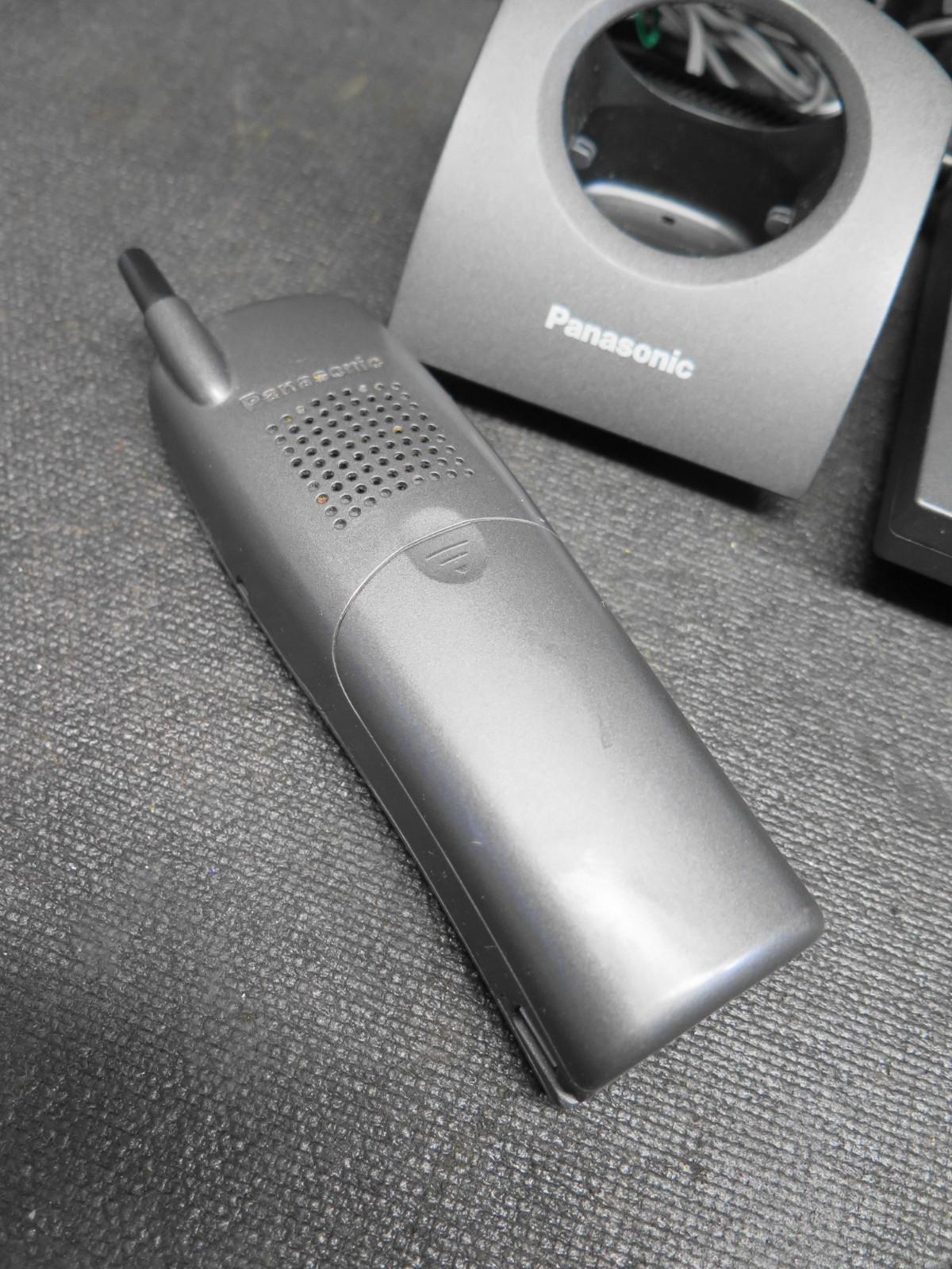 Panasonic KX-TD7896 Cordless Phone w/ New Battery - Gray  -  Ready to install.