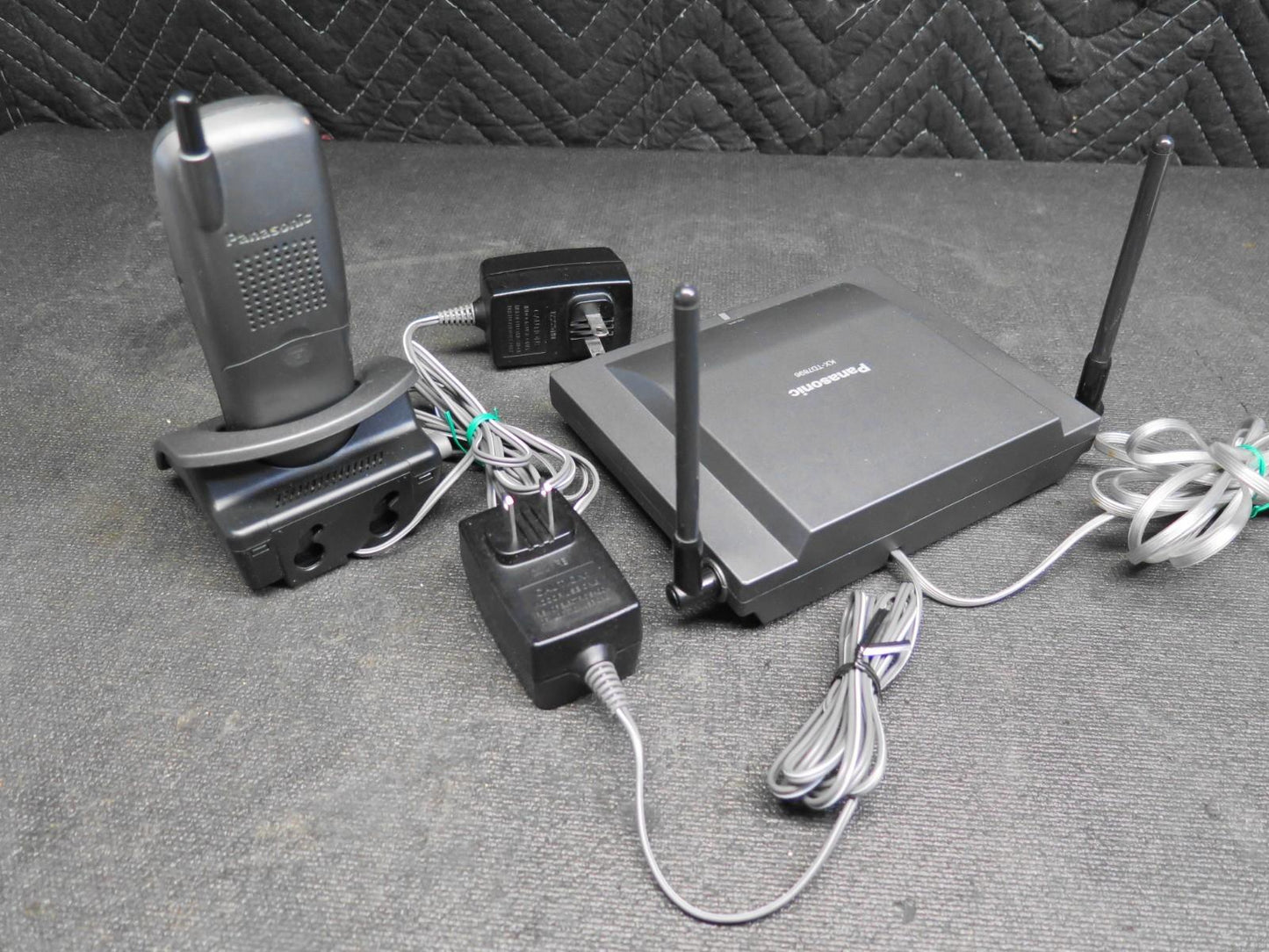 Panasonic KX-TD7896 Cordless Phone w/ New Battery - Gray  -  Ready to install.