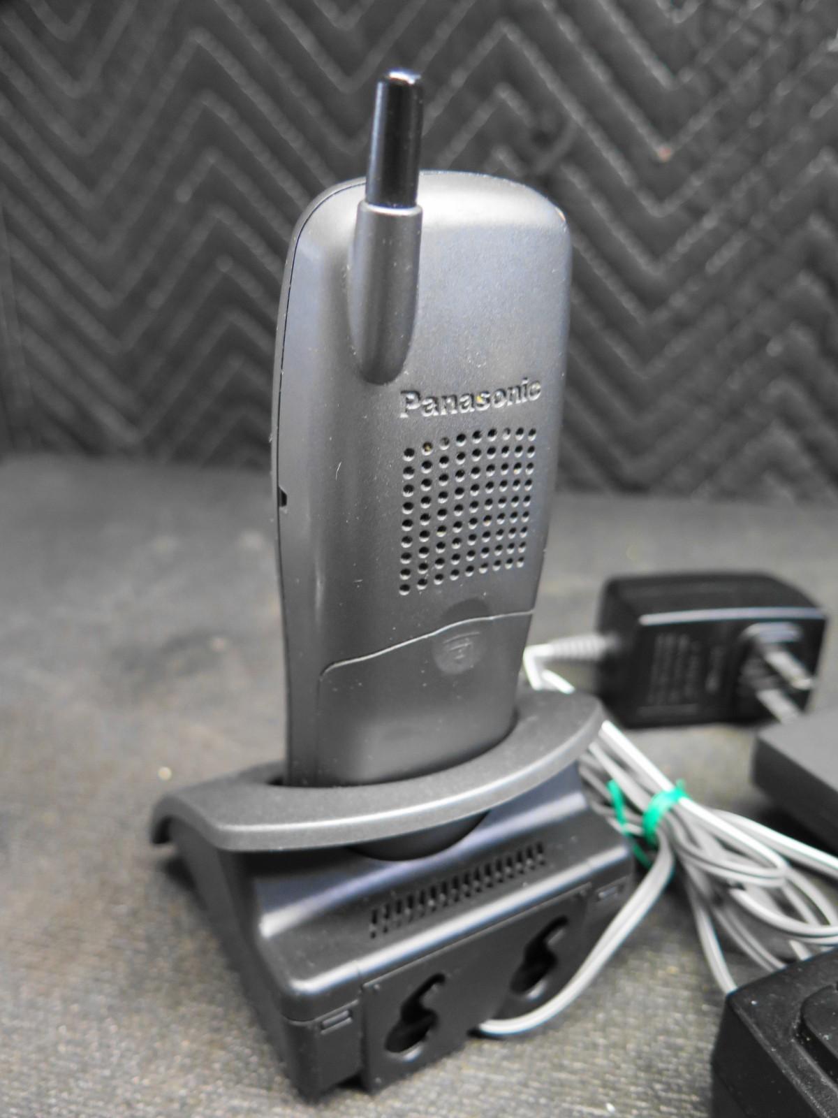 Panasonic KX-TD7896 Cordless Phone w/ New Battery - Gray  -  Ready to install.