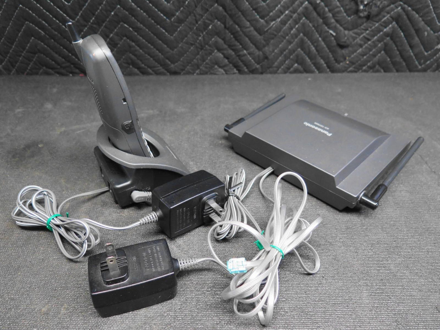 Panasonic KX-TD7896 Cordless Phone w/ New Battery - Gray  -  Ready to install.