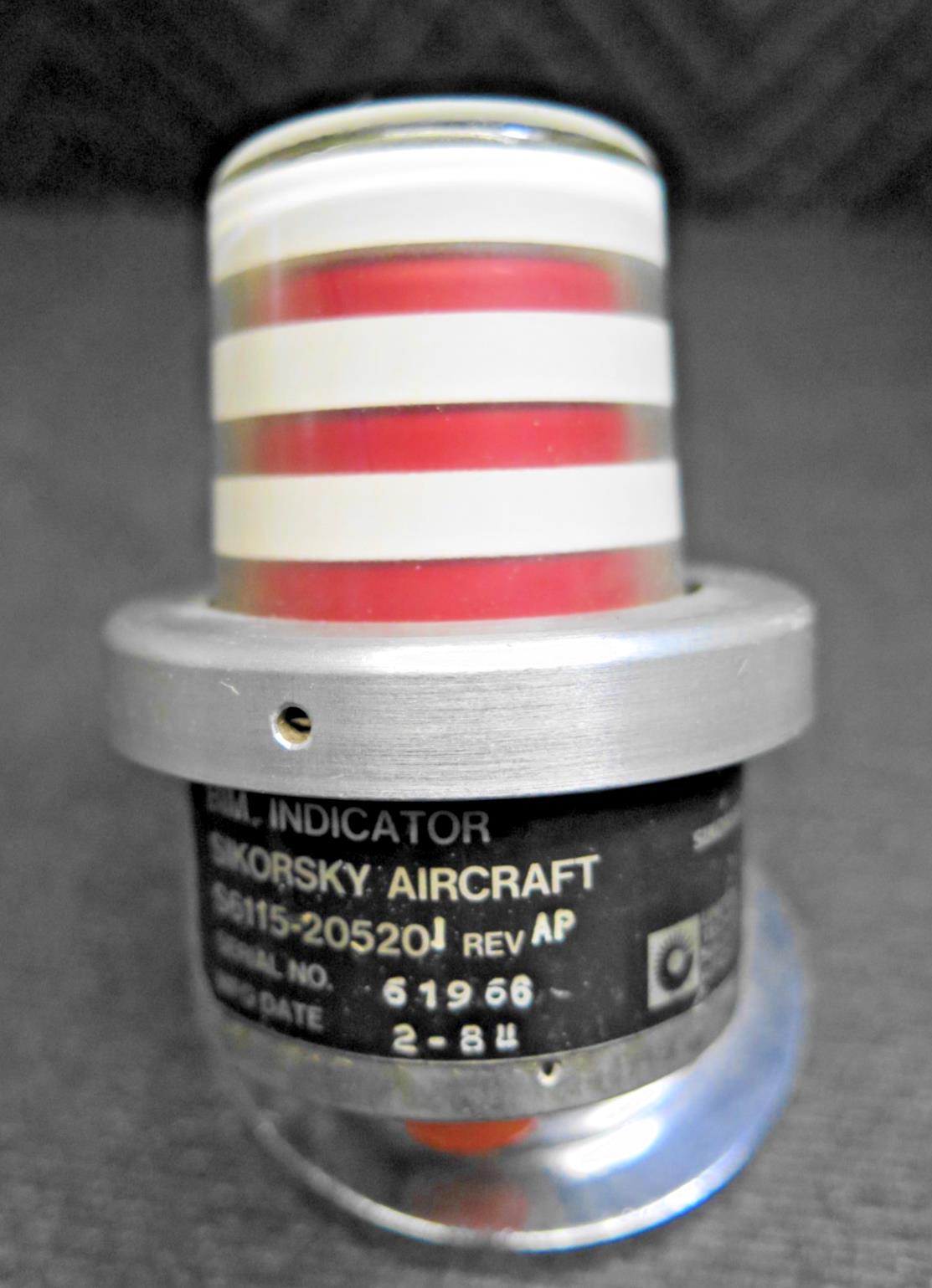 Sikorsky Aircraft BIM Indicator S6115-20520 Rev AP - RED for UH-60 Black Hawk