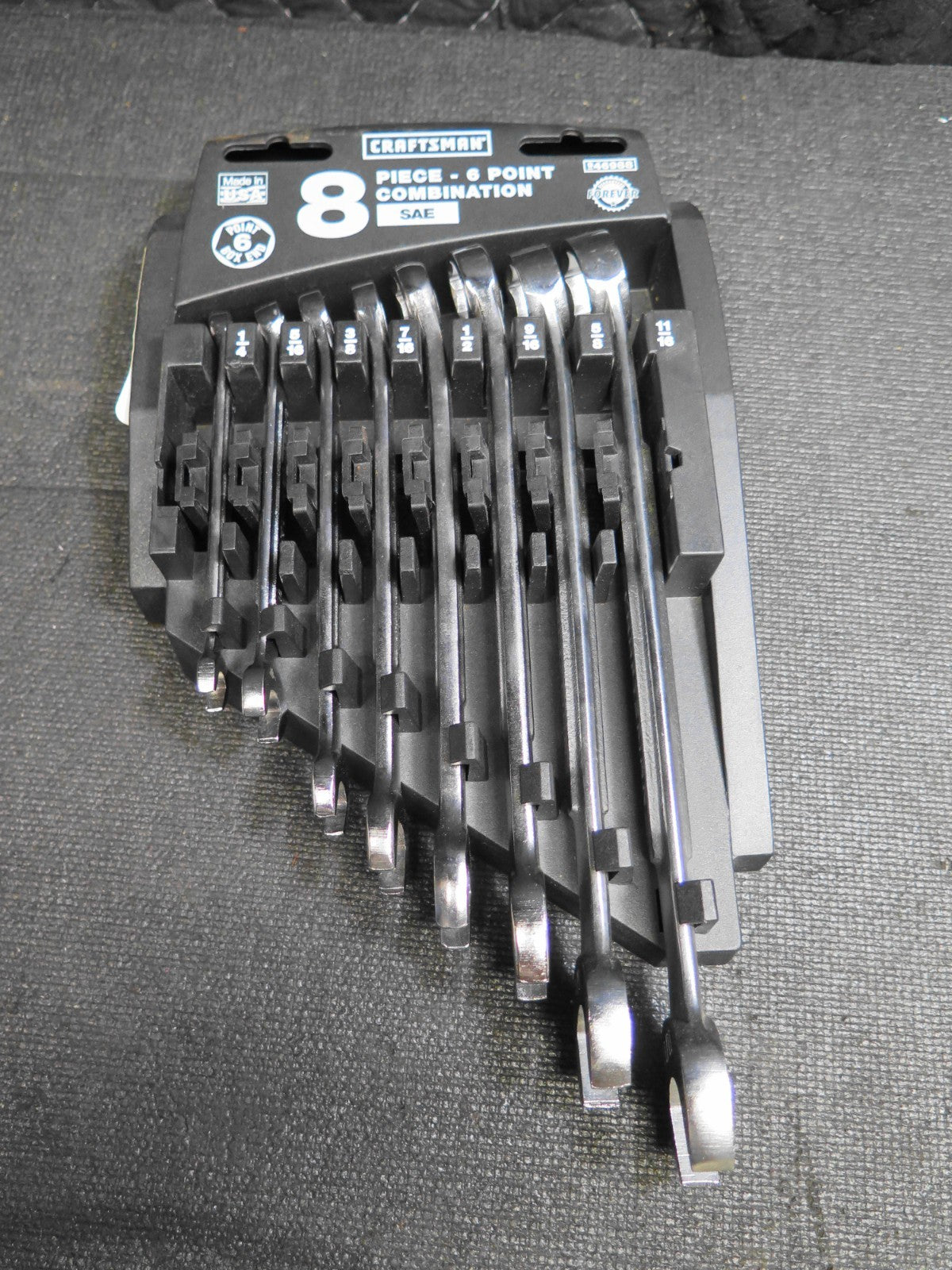 Craftsman 8 Piece Six Point Combination Wrench Set #46988 Vintage U.S.A. SAE