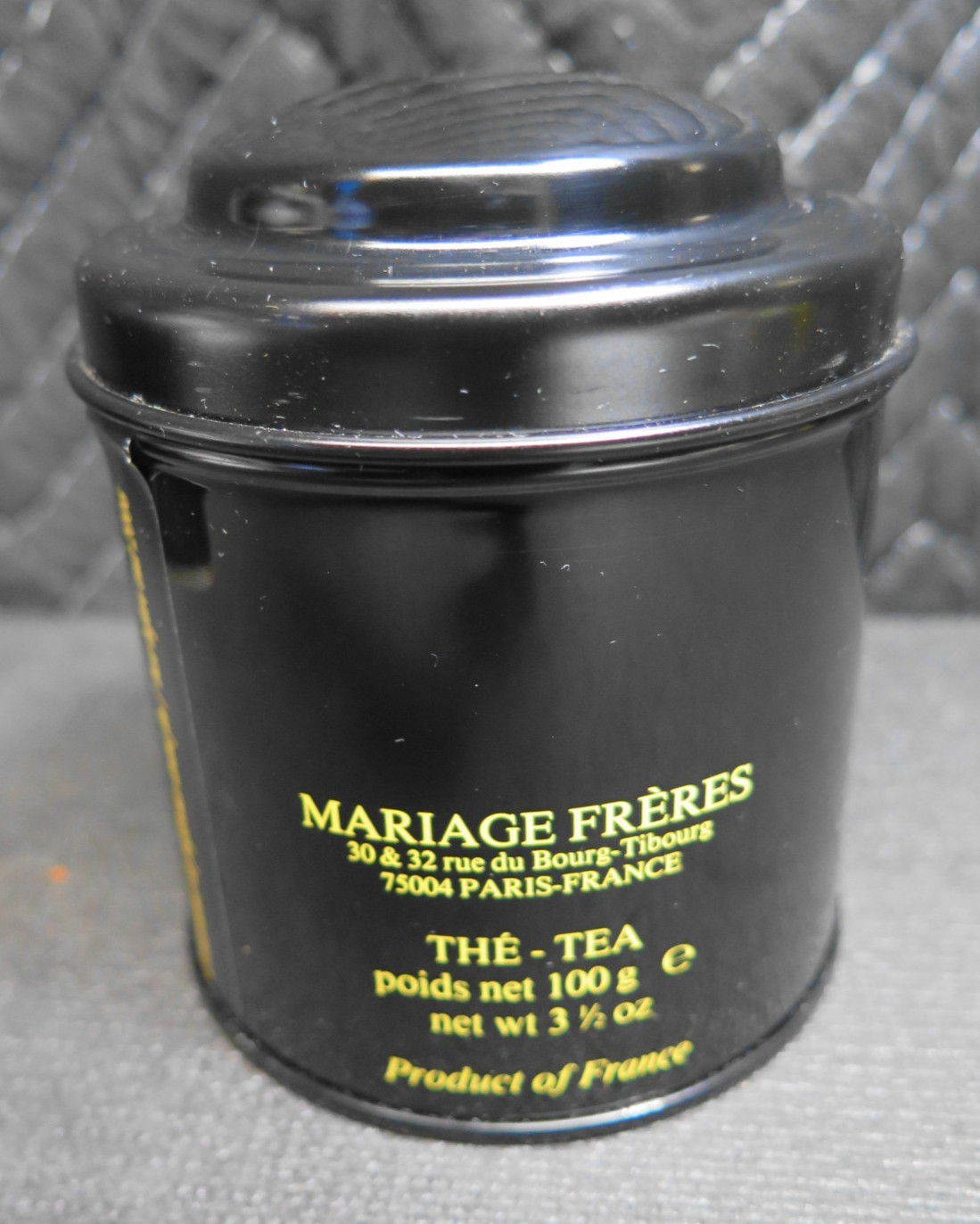 AGED MAISON FONDEE EN 1854 Mariage Casablanca FULL SEALED Tea Tin Caddy - 2006