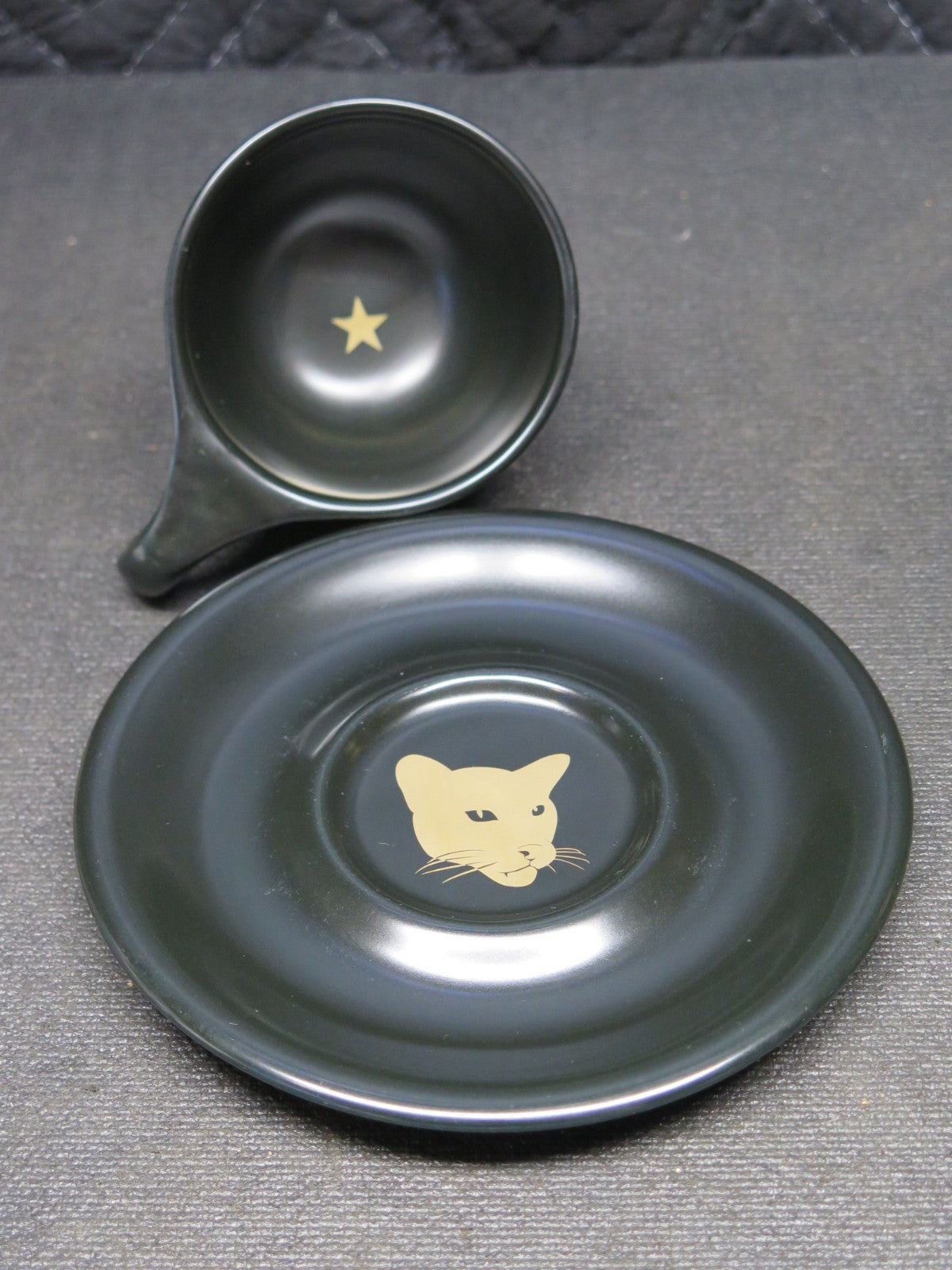 Rare Intelligentsia Coffee Black Cat Project by NotNeutral Latte Cup & Saucer 1