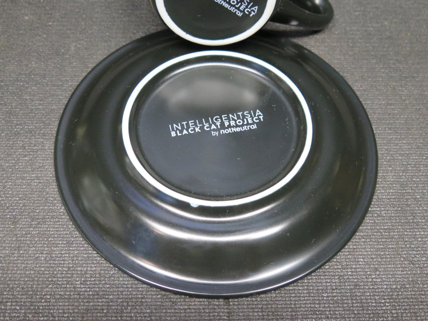 Rare Intelligentsia Coffee Black Cat Project by NotNeutral Latte Cup & Saucer 1