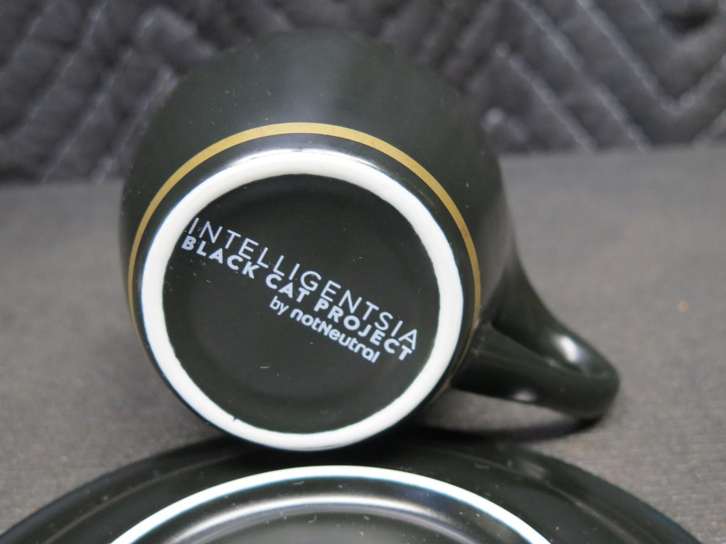 Rare Intelligentsia Coffee Black Cat Project by NotNeutral Latte Cup & Saucer 1