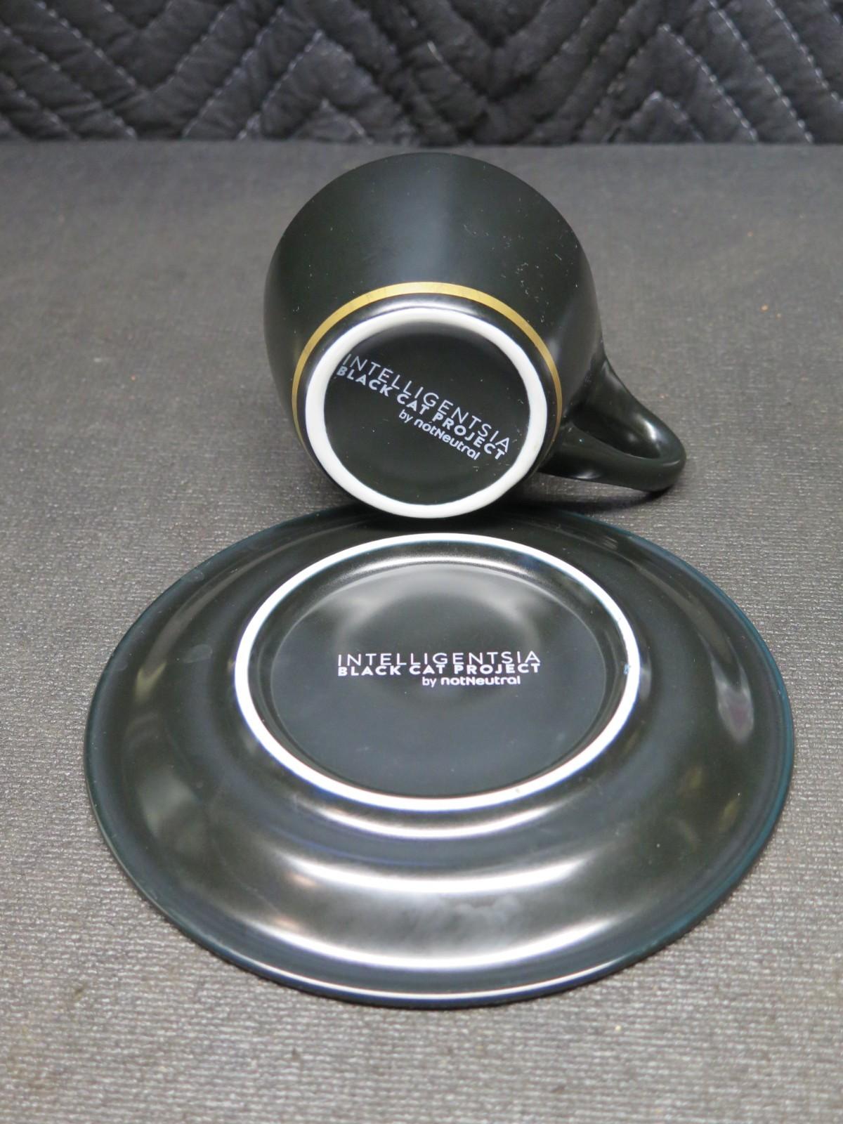 Rare Intelligentsia Coffee Black Cat Project by NotNeutral Latte Cup & Saucer 2