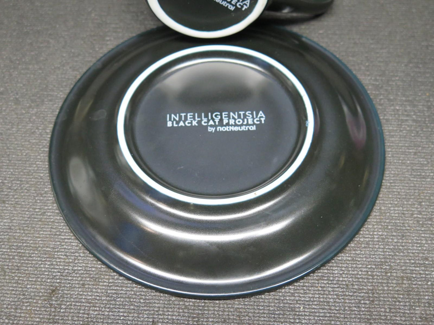 Rare Intelligentsia Coffee Black Cat Project by NotNeutral Latte Cup & Saucer 2