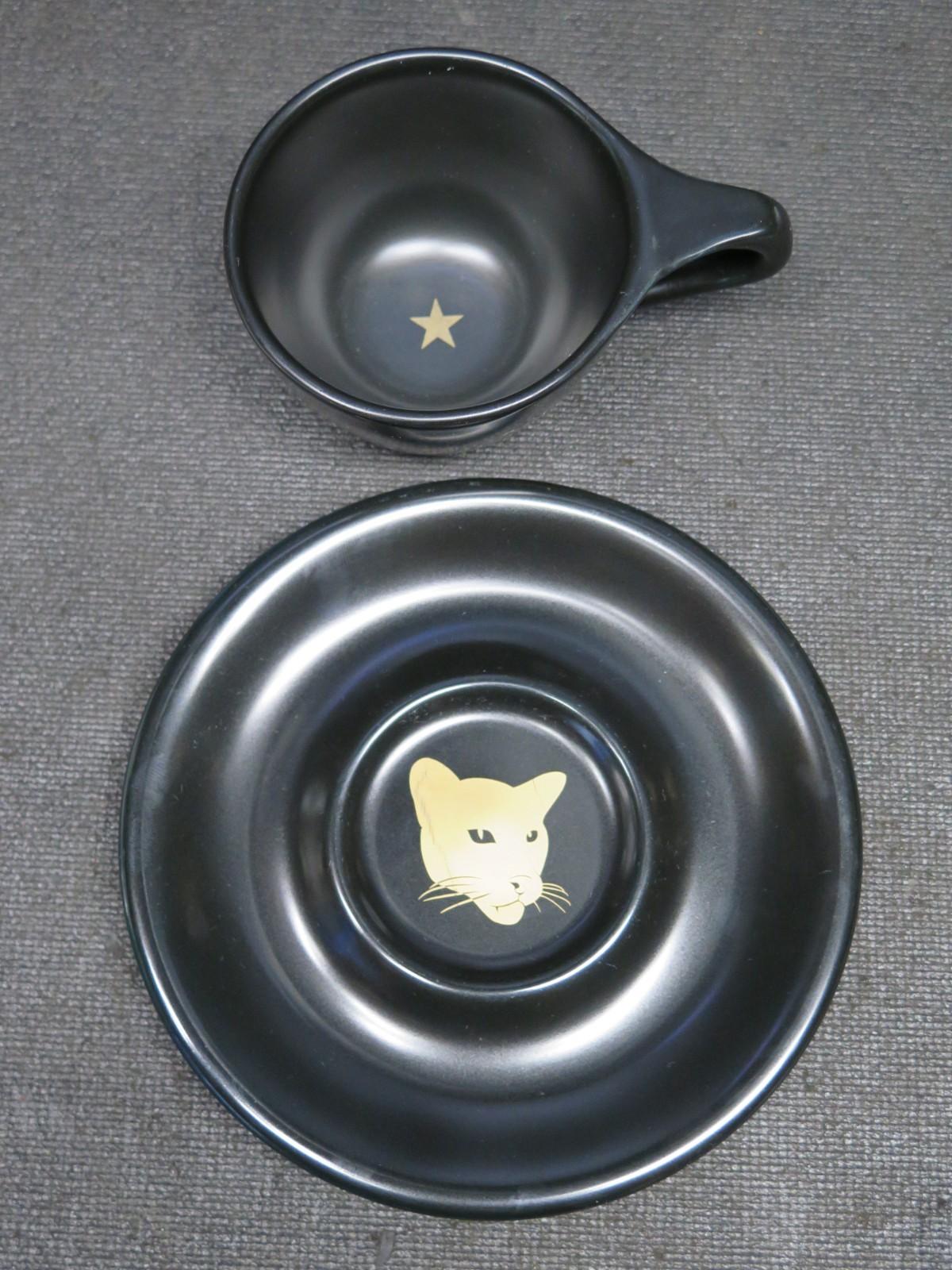 Rare Intelligentsia Coffee Black Cat Project by NotNeutral Latte Cup & Saucer 2