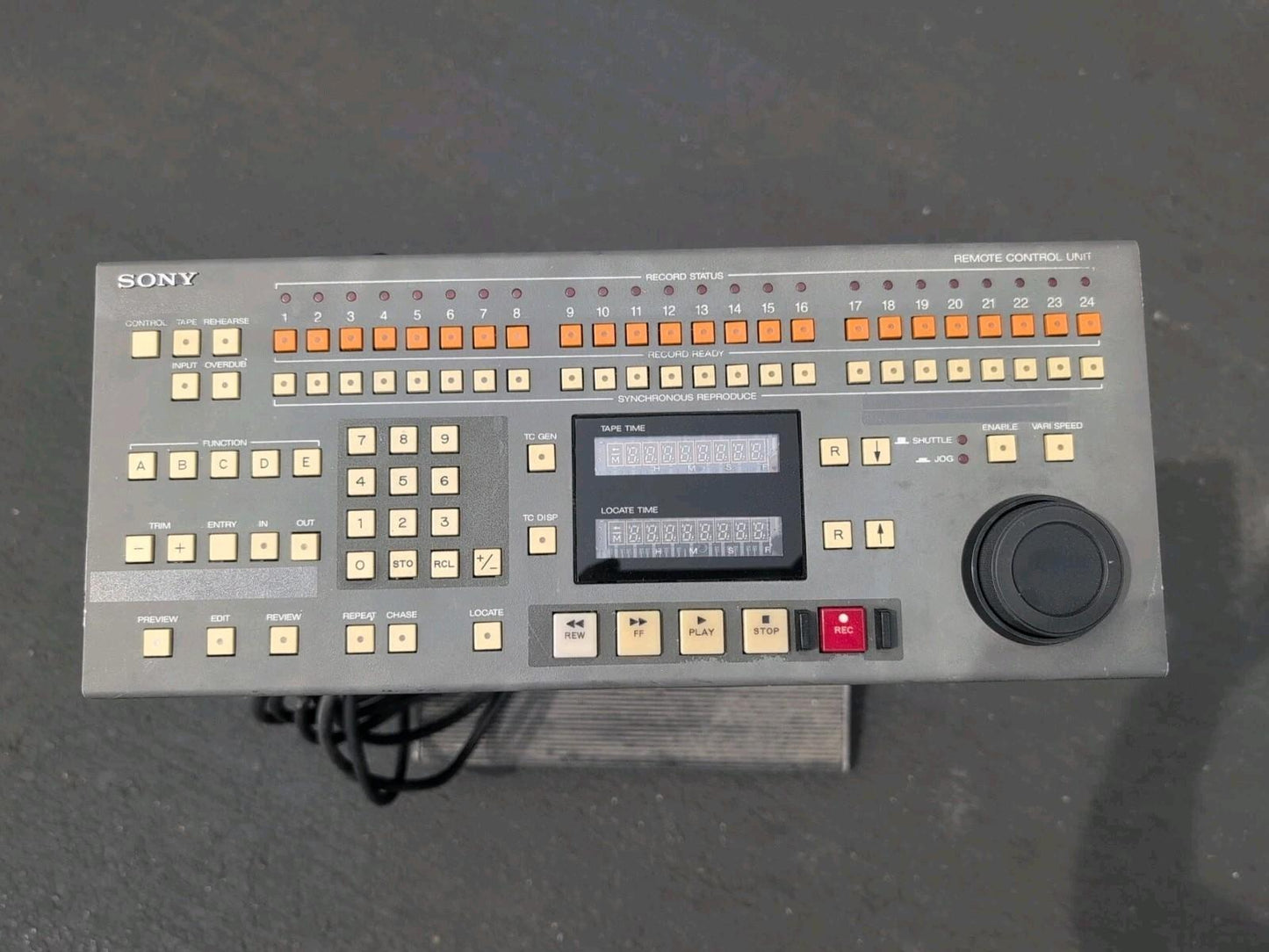 SONY SU-224 REM0TE CONTROL & AUTOLOCATOR FOR THE SONY APR-24 24 TRACK 2"