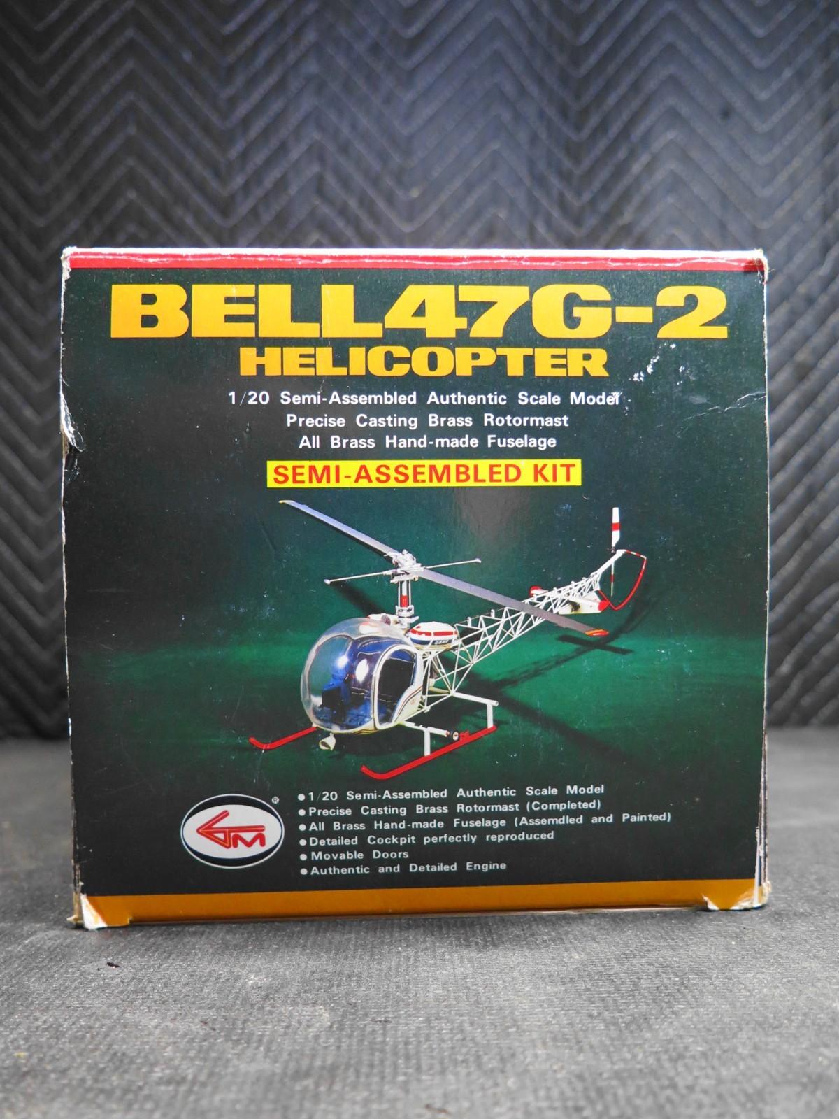 Bell 47G-2 Helicopter By G-mark  Model Kit 1970s - Japan Brass - NOS