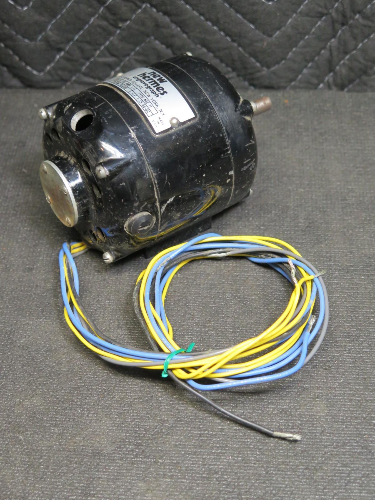 "NEW HERMES" ENGRAVOGRAPH MOTOR-10,000 RPM-1/15 HP-TYPE NSE 11 #2