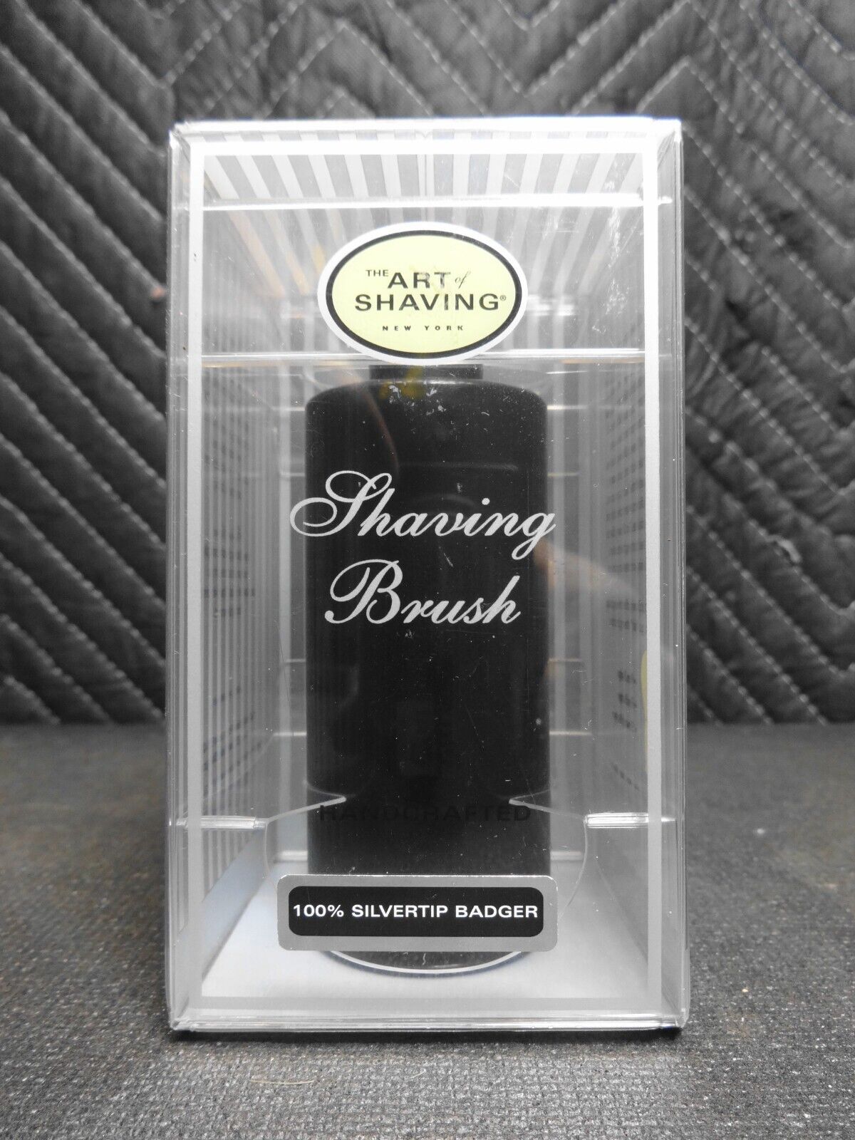 The Art of Shaving Silver Tip Badger Shave Brush Black Travel Size