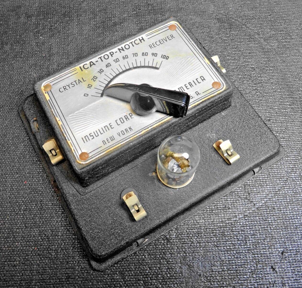 ICA-TOP-NOTCH Insuline Crystal Radio Receiver - New York - Circa 1920 / 1930