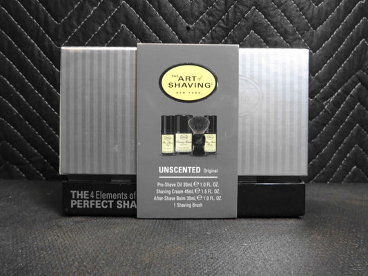 NEW The Art Of Shaving "The 4 Elements Of Perfect Shave" 4 Piece Kit, Unscented