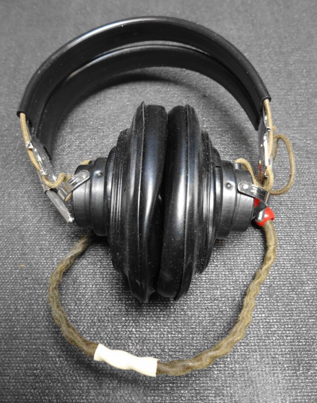 Vintage Military Radio Headset. Appears unused.  H-216/U