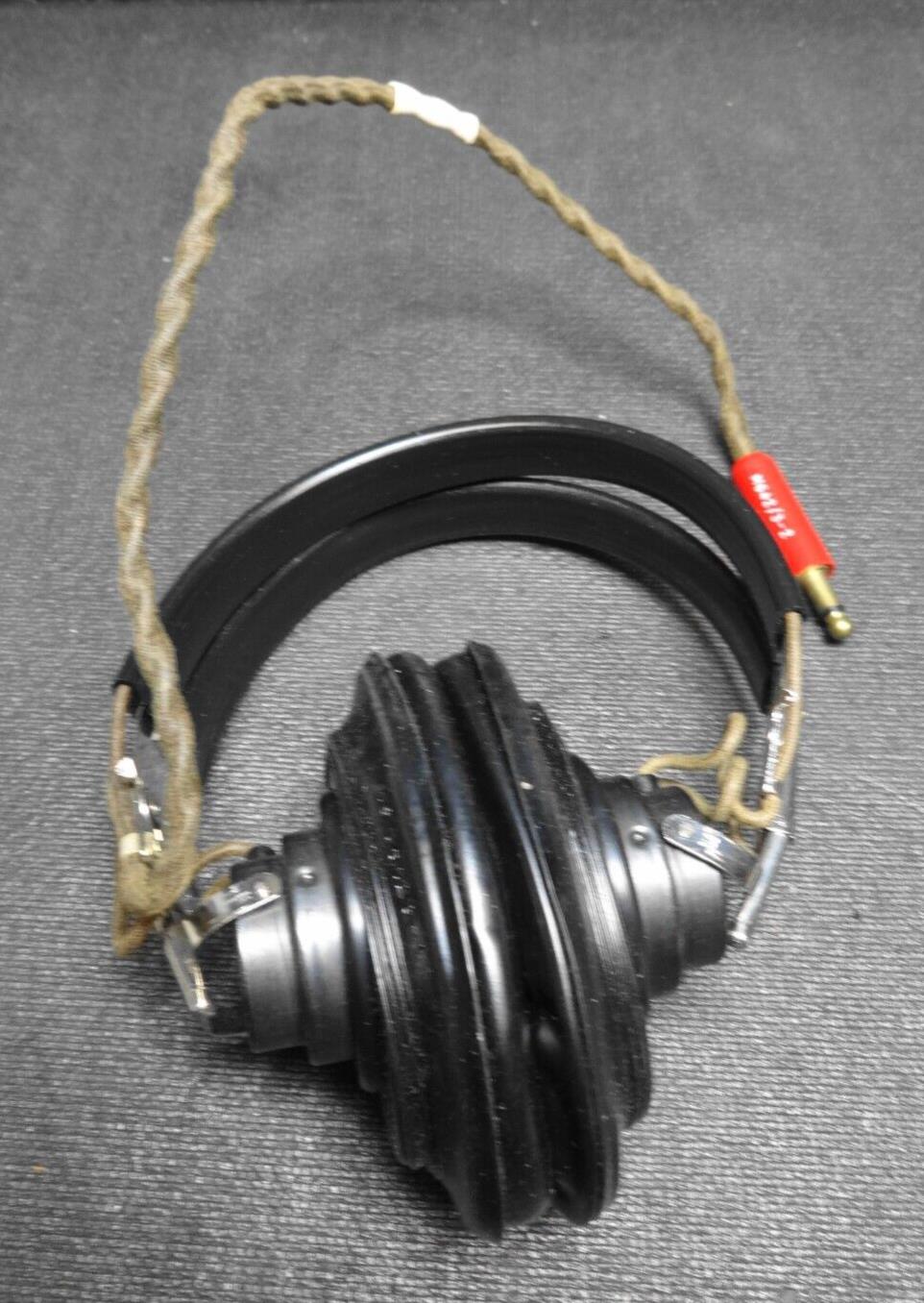 Vintage Military Radio Headset. Appears unused.  H-216/U