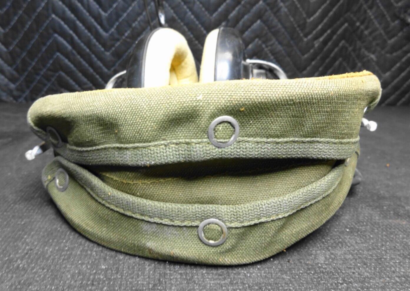 WW2 US Military Head Set With Mic Boom P/O H3/ ARR-3 CTE NAF-4890-1