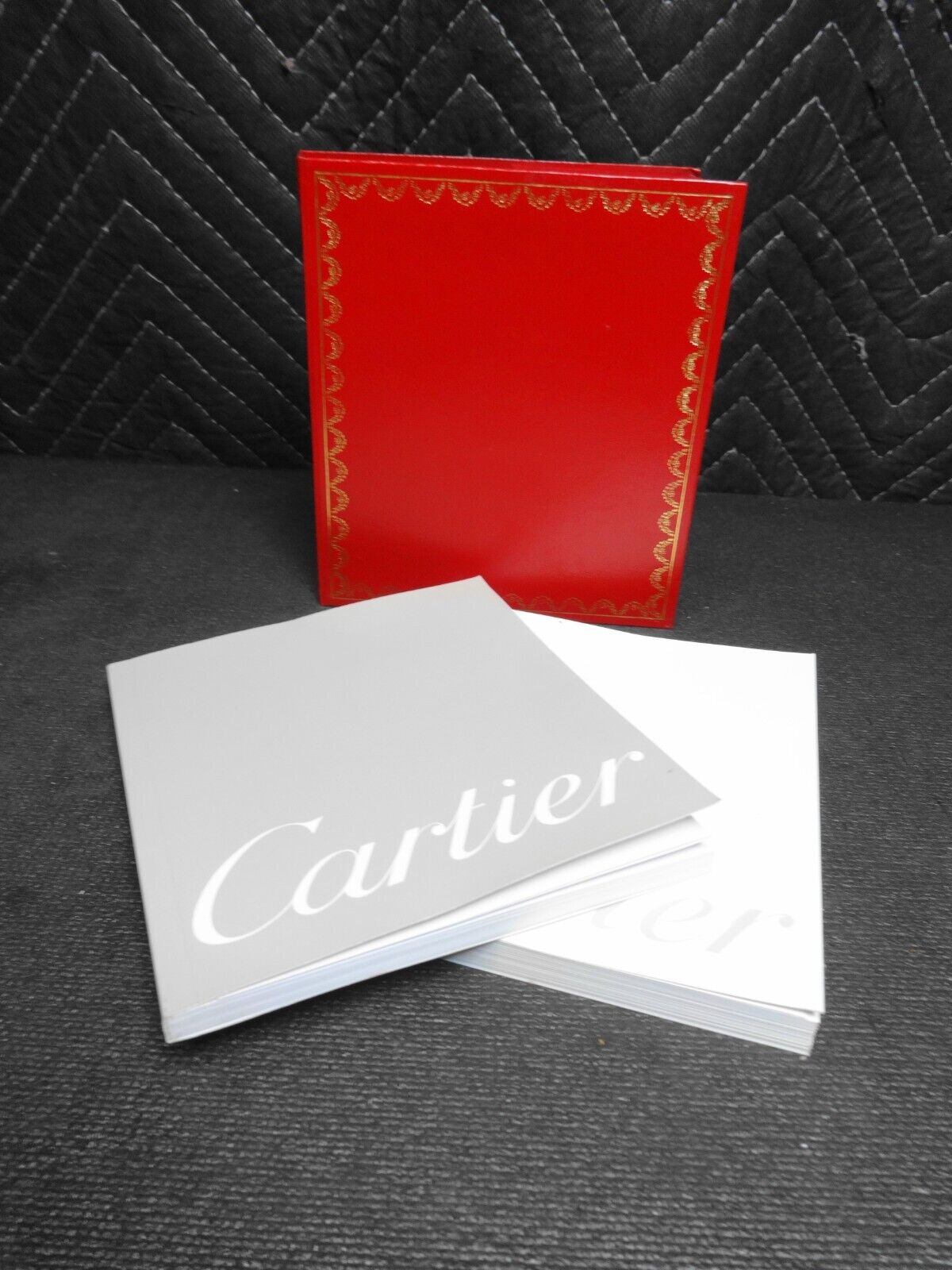 Cartier Watch Box Case CO 1018 Ladies Red Card Case Genuine LI-1061