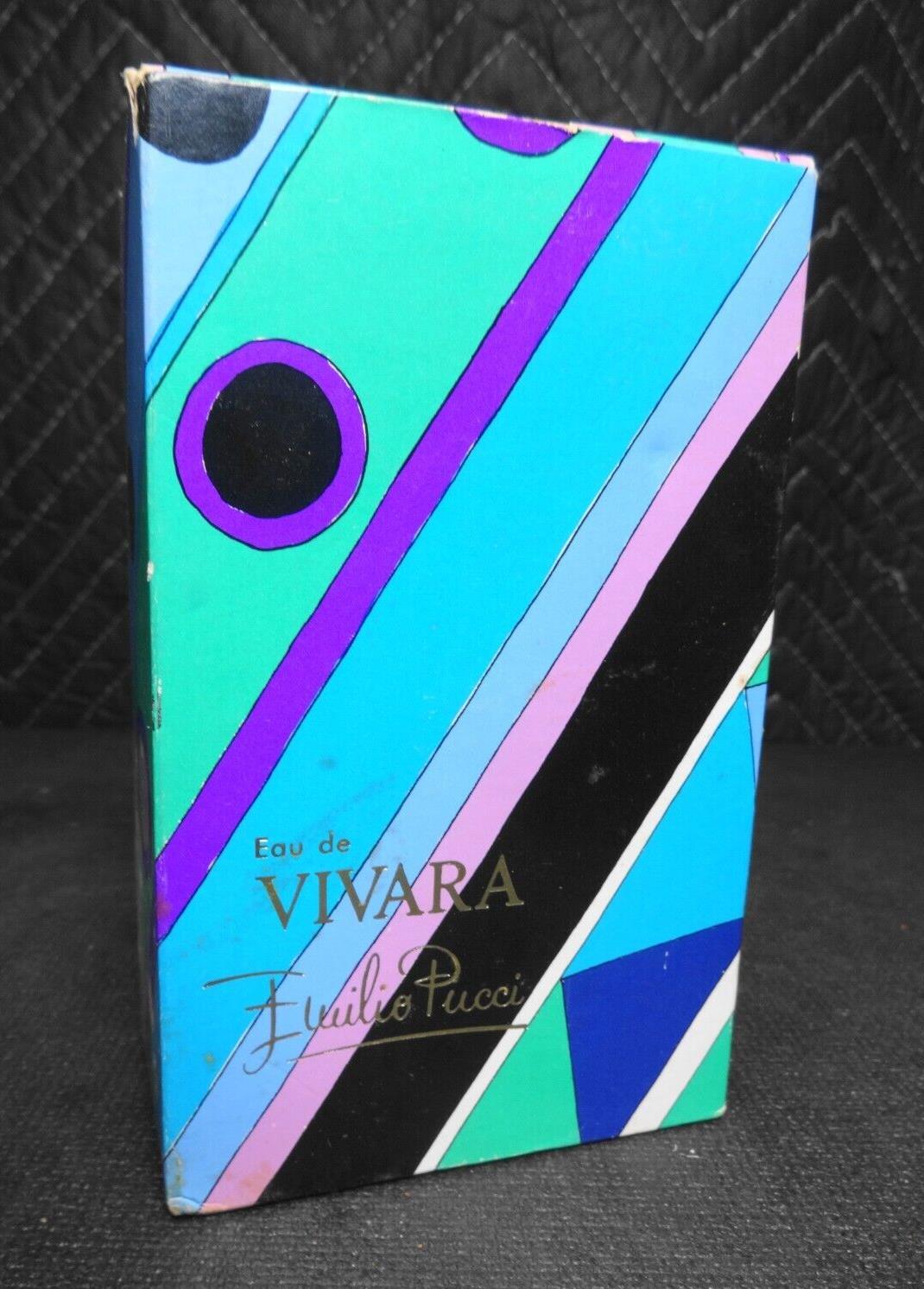 Vintage Emilio Pucci Eau De VIVARA BOTTLE 8 oz Splash NEW Old Stock NOS w/ Box