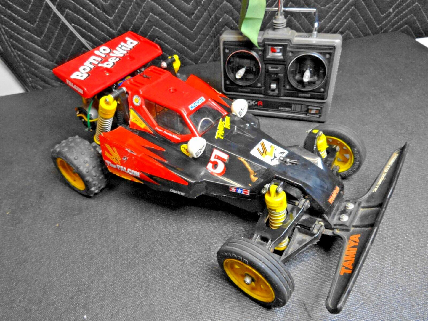 Vintage 1986 Tamiya Falcon RC Car Kit# 58056 w/ Futaba Radio - Working *READ*