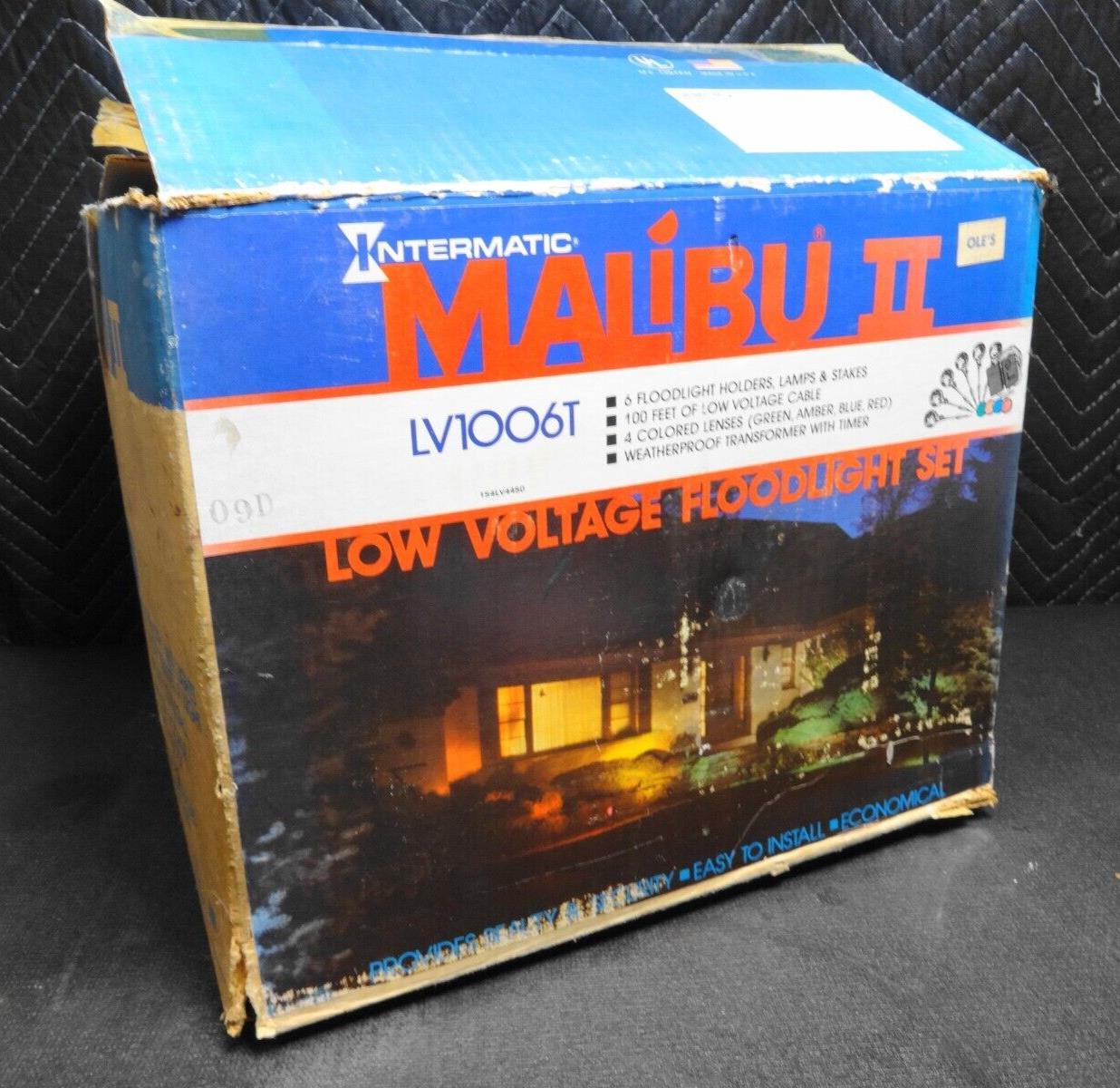 Intermatic Malibu II Low Voltage Outdoor Floodlights Set Of 6 NOS LV1006T USA