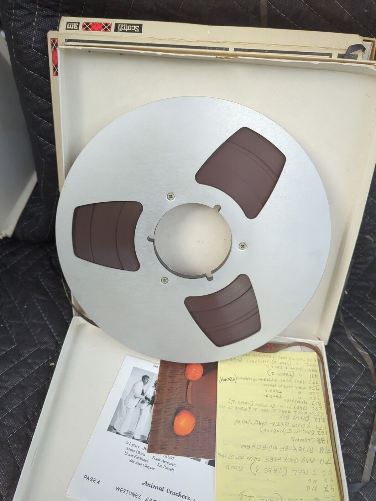 Scotch 3M 10.5" Aluminum Metal Reel to Reel 1/4" Recording Tape Take-Up #6