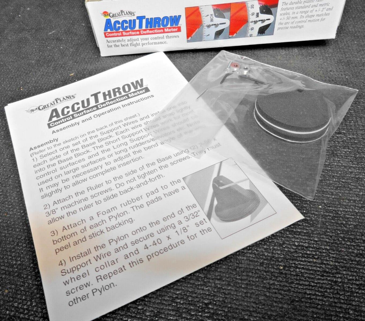 Panel Deflection Meter Great Planes Accu Throw Surface Deflection Meter – ineedths