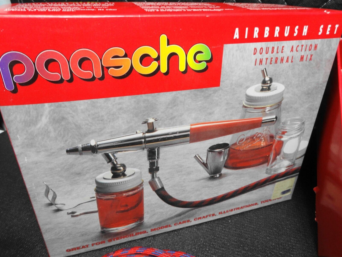 Paasche Double Action Airbrush VL Set w/ a lot of extras - Read Description