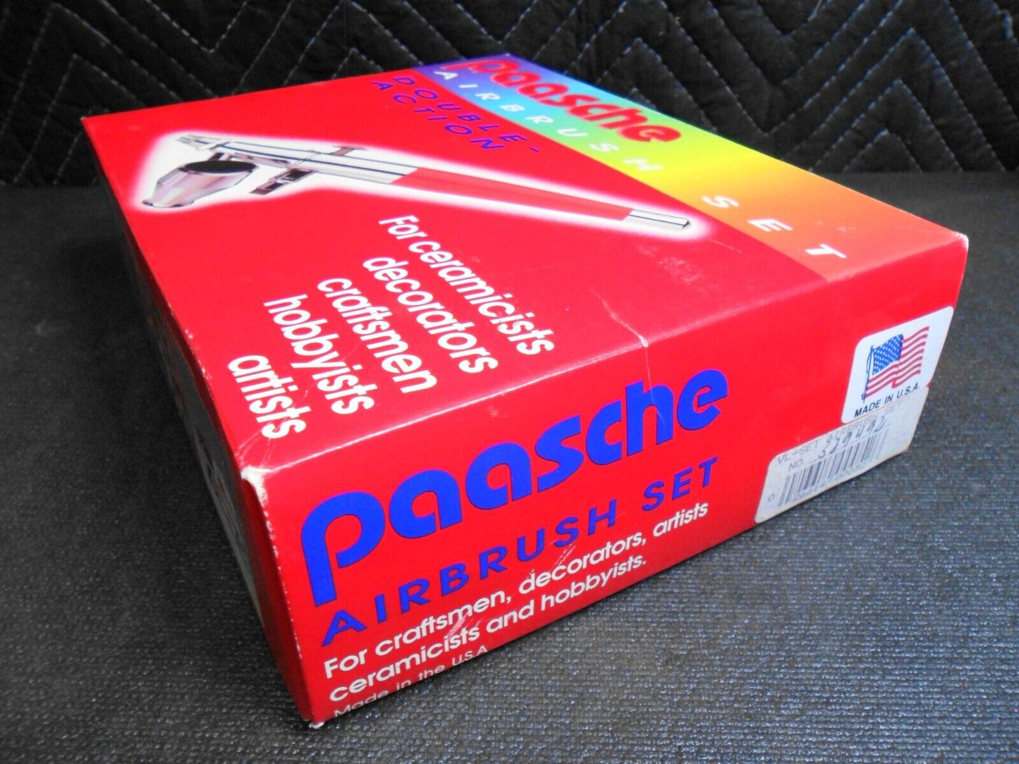 Paasche Double Action Airbrush VL Set - NOS - Complete w/ Papers