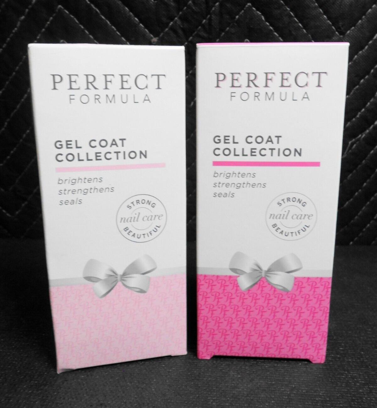 Lot of 2 Perfect Formula Gel Coat Collection With Crystal Nail Files