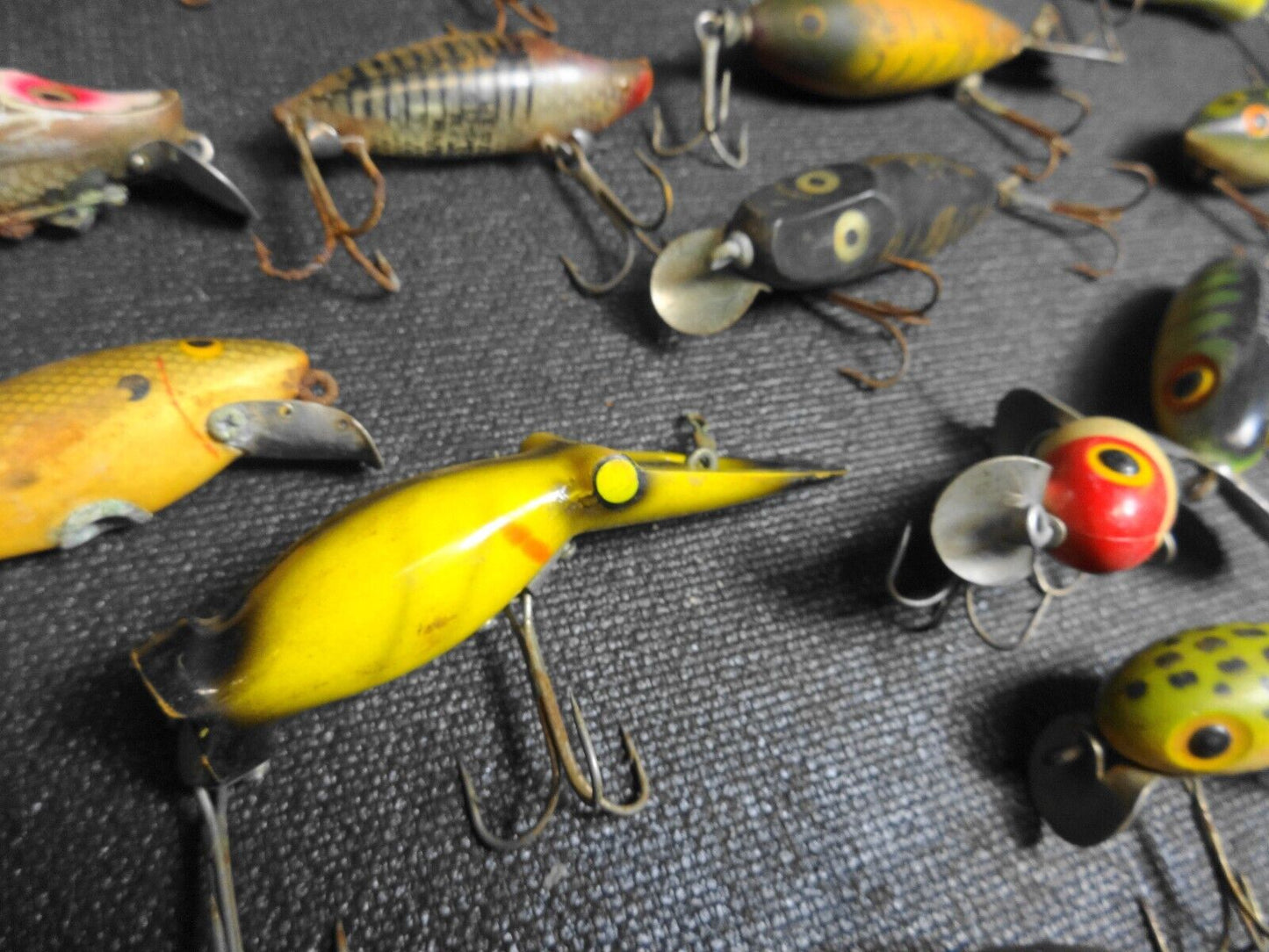 Nice Lot of 68 Vintage Heddon Arboghast Runt Spook Hula Dancer Jitterbug Lures