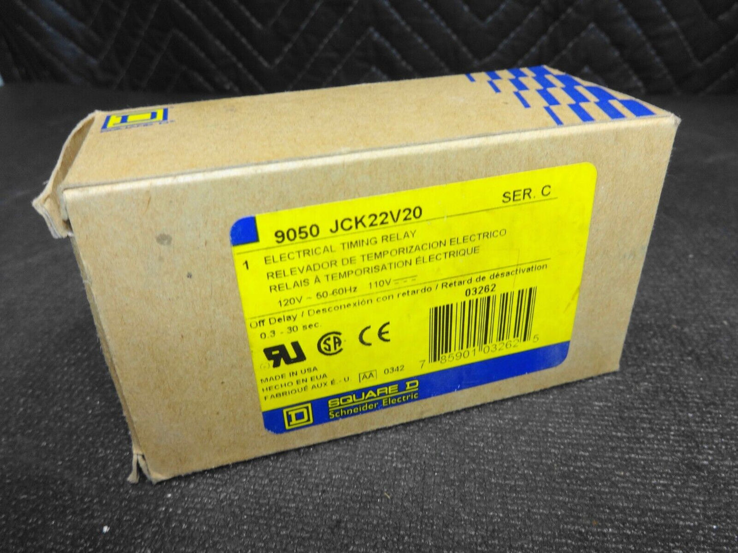 🆕️ Square D 9050-JCK22V20 Series C Timing Relay ⚡️ US SHIP