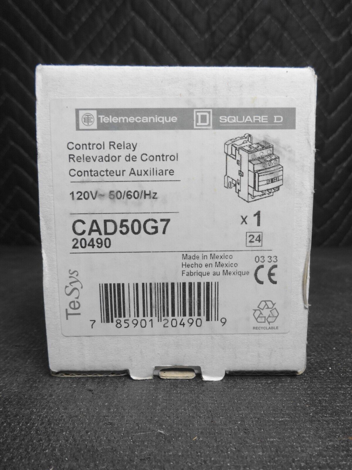 NEW Schneider Electric CAD50G7 Telemecanique Control Relay - SQUARE D - 20490