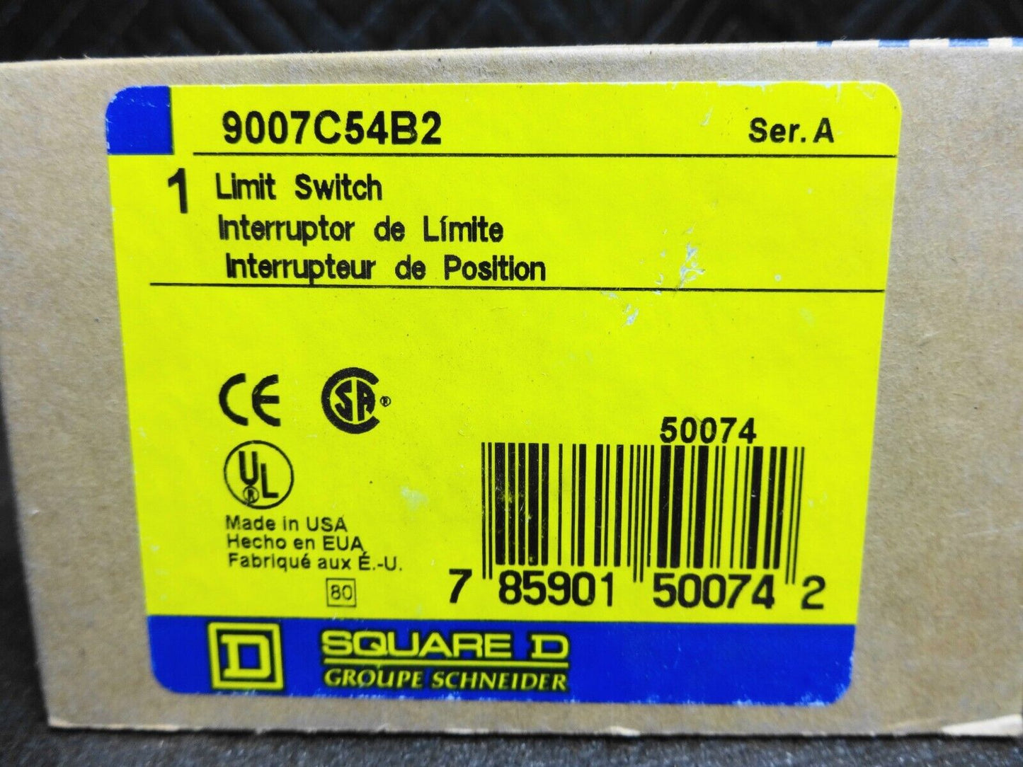 NEW - Square D 9007C54B2 Heavy Duty Limit Switch Unit