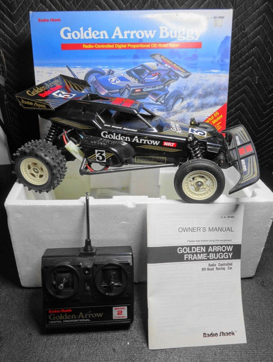 Vintage Radio Shack GOLDEN ARROW BUGGY 1988 in Original Box - No Charger