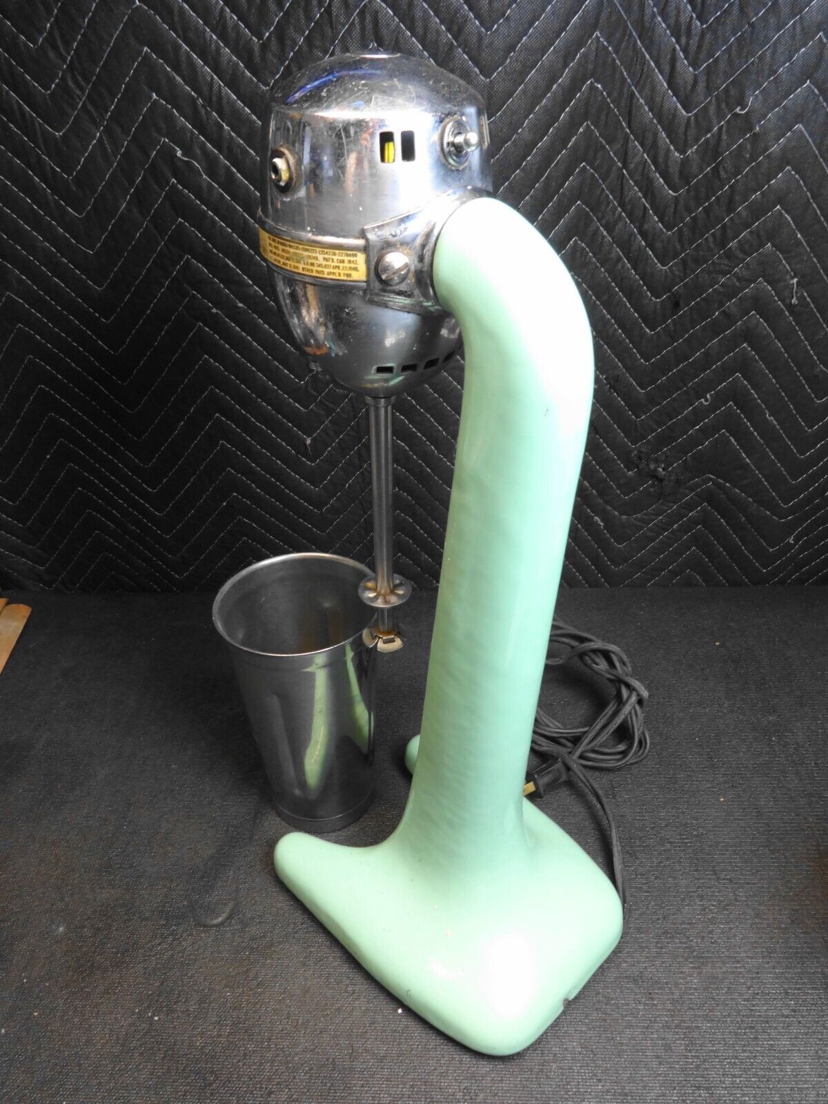 Vintage Hamilton Beach 30 Jadeite Green Milkshake Mixer Malt Blender - Working