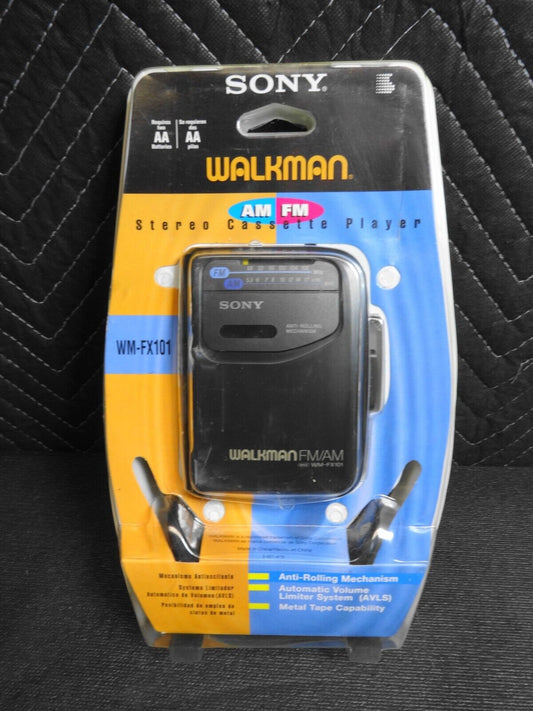 NOS - Sony Walkman WM-FX101 AM/FM Radio Cassette Tape Player in sealed package